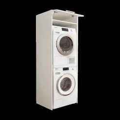 Ygo Wasmachinekast LAUNDRY H200 Wit| Wasruimte & Opbergkasten
