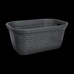 Ygo Wasmand KRITT Rotan 45L Grijs| Was- & Linnenmanden|Badkameropbergers