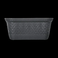 Ygo Wasmand KRITT Rotan 45L Grijs| Was- & Linnenmanden|Badkameropbergers
