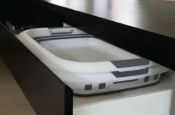 Ygo Wasmand LAUNDRIK Plooibaar Wit/Grijs| Was- & Linnenmanden|Badkameropbergers
