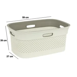 Ygo Wasmand PURLLE 45L Beige| Was- & Linnenmanden|Badkameropbergers