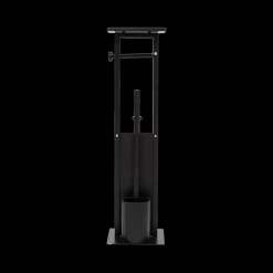 Ygo Wc-Borstel/Papier Houder LINZO Met. Zwart| Toiletaccessoires