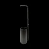 Ygo WC-rolhouder DIXX Met. Zwart| Toiletaccessoires