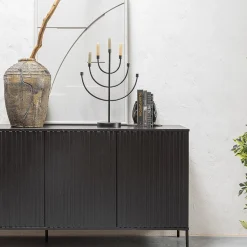 Ygo Woood Dressoir GRAVURE Zwart B200| Dressoirs