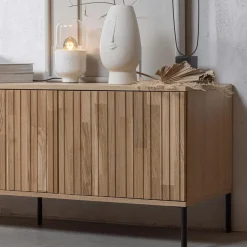 Ygo Woood TV-Meubel GRAVURE Naturel Eiken B150| Tv-Meubelen