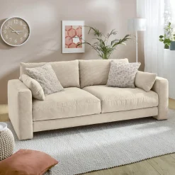 Ygo Zetel MONTANA Ribfluweel Beige| Zitbanken