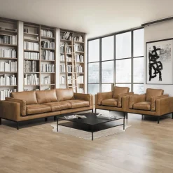 Ygo 1,5-Zit AXEL Liberty 604 - Cognac| Zitbanken